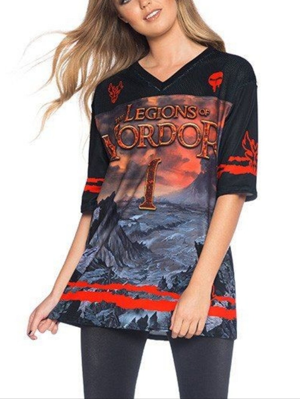 Blackmilk 2015 Legions of Mordor Lord of the Rings Sauron Touchdown Jersey Large
